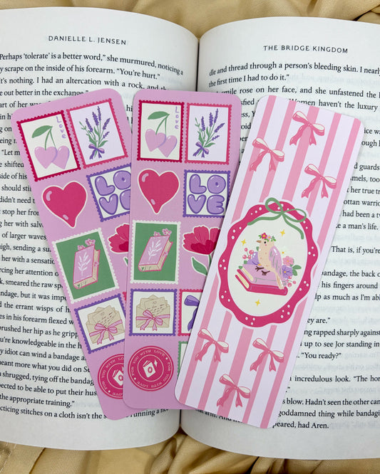 Book Lover Stamp Bookmark