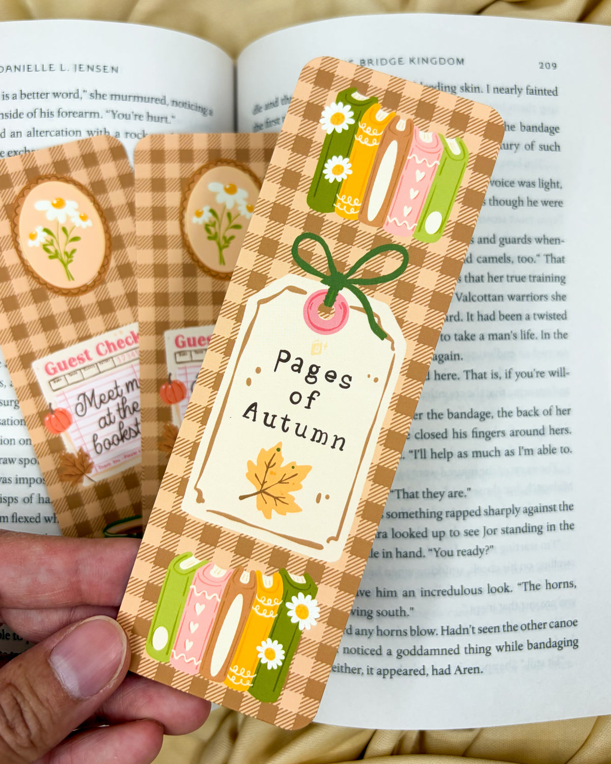 Pages of Autumn Bookmark