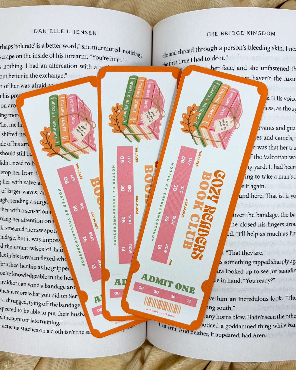 Cozy Readers Book Club Bookmark