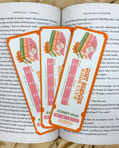 Cozy Readers Book Club Bookmark