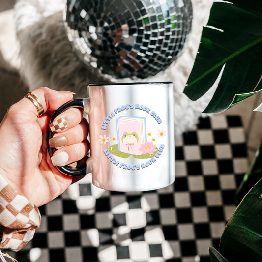 Little Frog's Book Club Mug with Color Inside