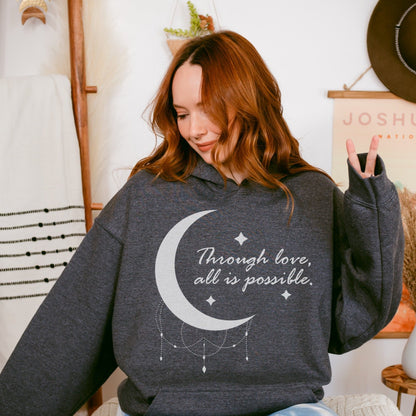 Through Love All Is Possible Danika and Bryce Hoodie