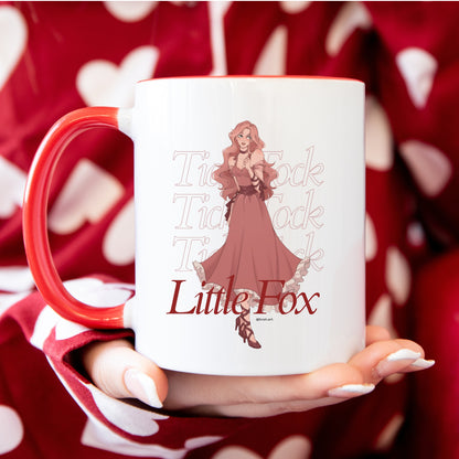 Tick Tock Little Fox Mug with Color Inside