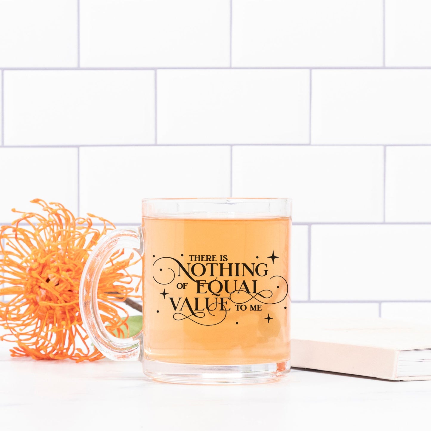 There Is Nothing of Equal Value to Me Jacks and Evangeline Fox Mug Glass