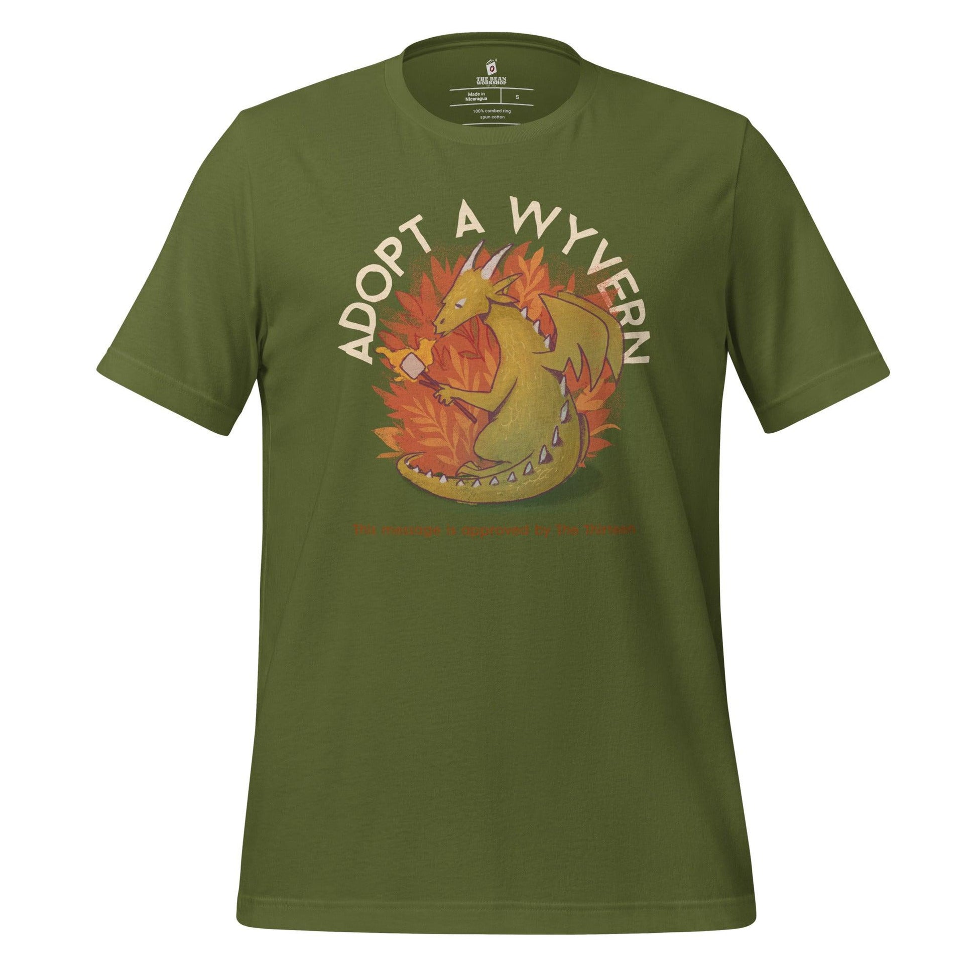 Adopt A Wyvern T-Shirt - The Bean Workshop - abraxos, manon blackbeak, sarah j. maas, t-shirt, throne of glass, tog