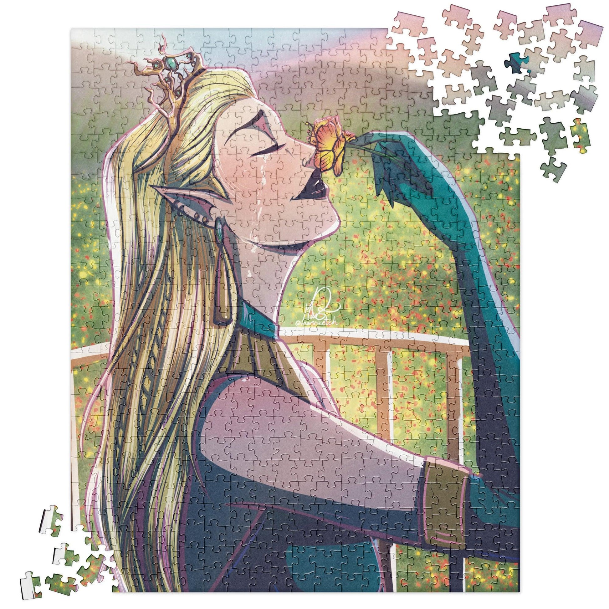 Aelin Galathynius Queen of Terrasen Jigsaw Puzzle - The Bean Workshop - puzzle, sarah j. maas, throne of glass, tog