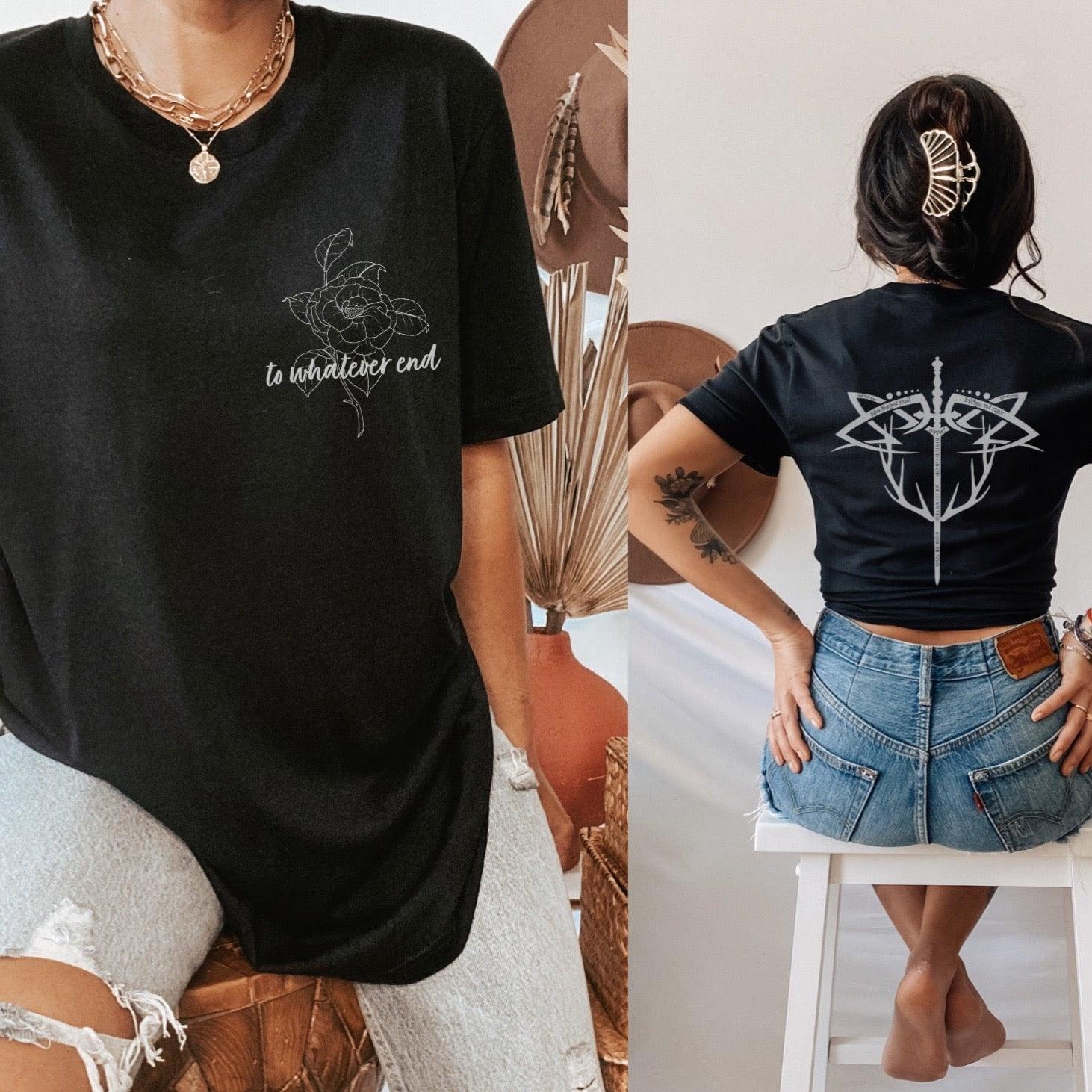 Aelin Tattoo T-Shirt - The Bean Workshop - aelin galathynius, minimalistic, sarah j. maas, t-shirt, throne of glass, tog