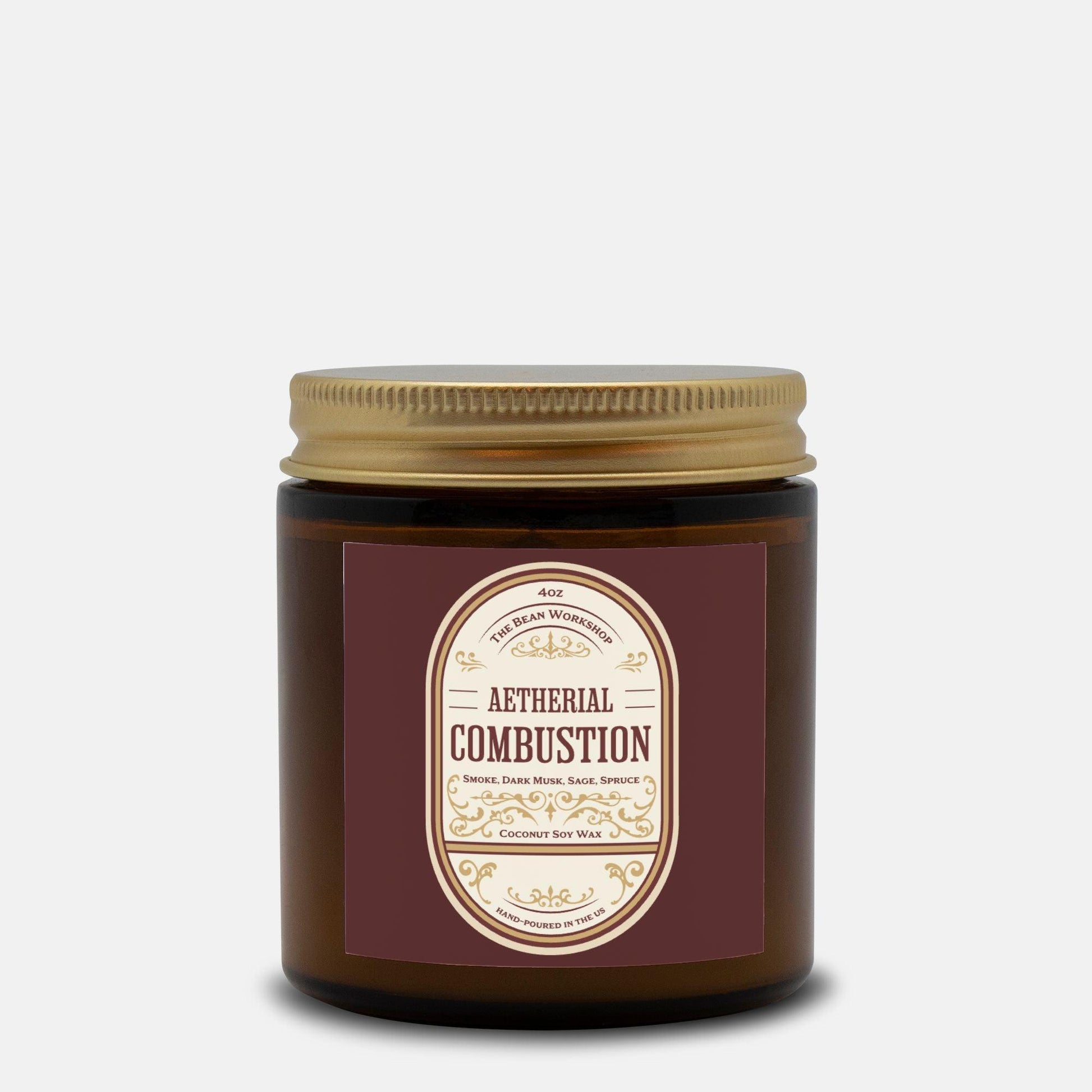 Aetherial Combustion Candle - The Bean Workshop - candle, margaret rogerson, retro, socrery of thorns