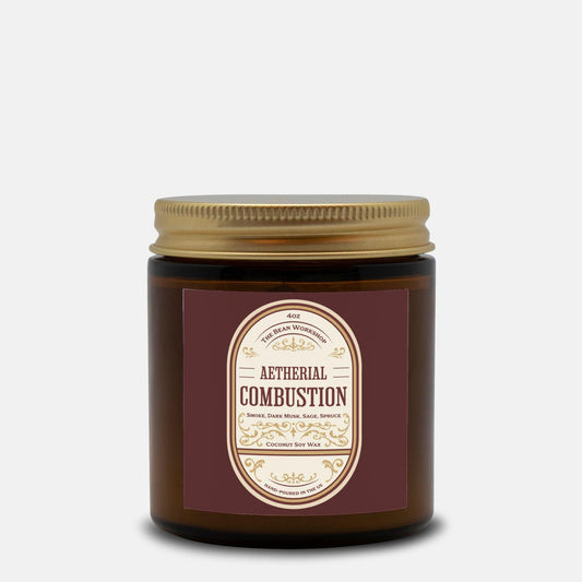 Aetherial Combustion Candle - The Bean Workshop - candle, margaret rogerson, retro, socrery of thorns