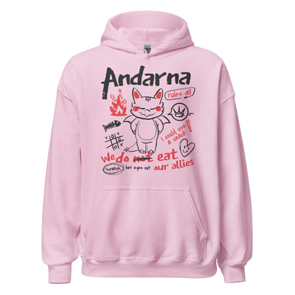 Andarna Hoodie - The Bean Workshop - fourth wing, hooded sweatshirt, hoodie, iron flame, onyx storm, rebecca yarros