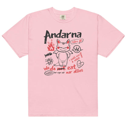 Andarna Tee Shirt - The Bean Workshop - fourth wing, iron flame, onyx storm, rebecca yarros, tee shirt
