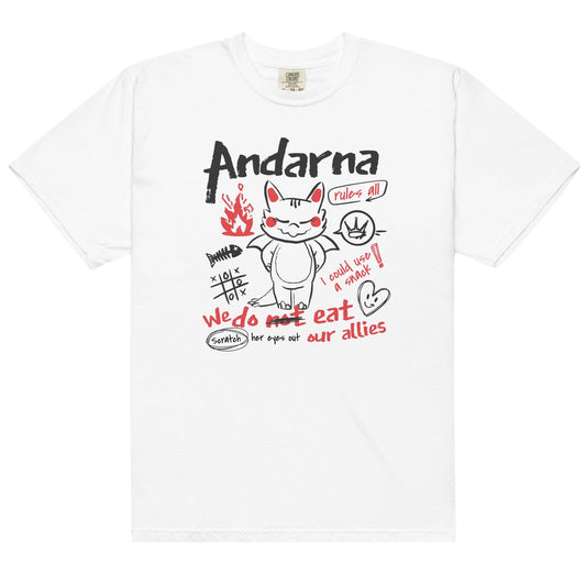 Andarna Tee Shirt - The Bean Workshop - fourth wing, iron flame, onyx storm, rebecca yarros, tee shirt