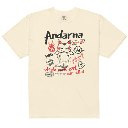 Andarna Tee Shirt - The Bean Workshop - fourth wing, iron flame, onyx storm, rebecca yarros, tee shirt