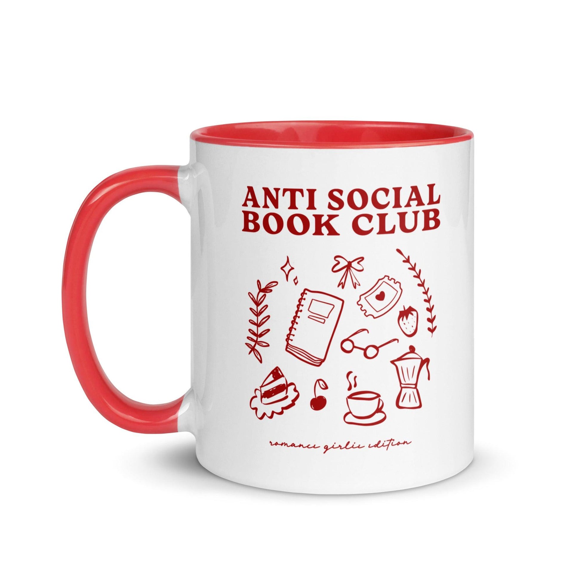 Anti-Social Book Club Mug - The Bean Workshop - AntiSocialBookClub, BookLoverAccessories, ceramic mug, LiteraryGifts, mug, read everyday, ReadingComfort, valentine, Valentine's Day Picks