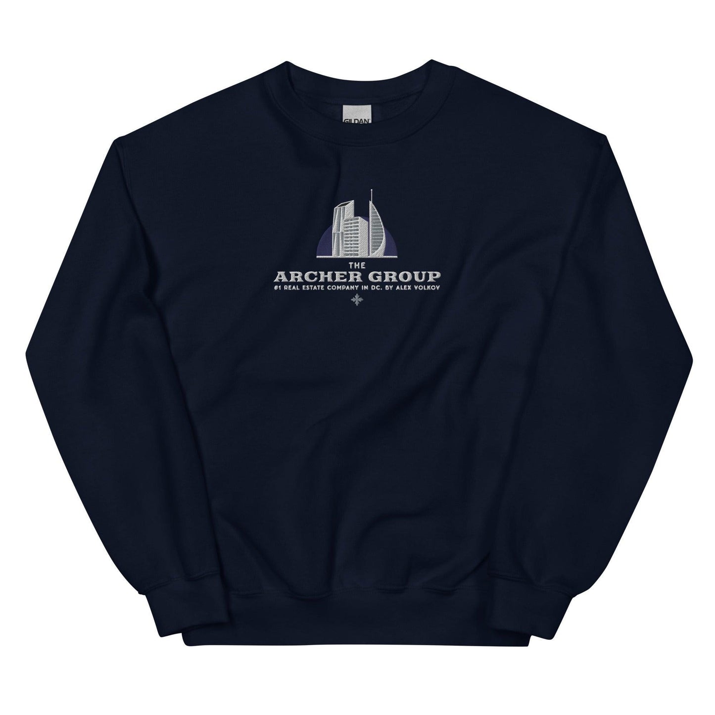 Archer Group by Alex Volkov Embroidered Sweatshirt - The Bean Workshop - alex volkov, ana huang, ava chen, embroidered, sweatshirt, twisted