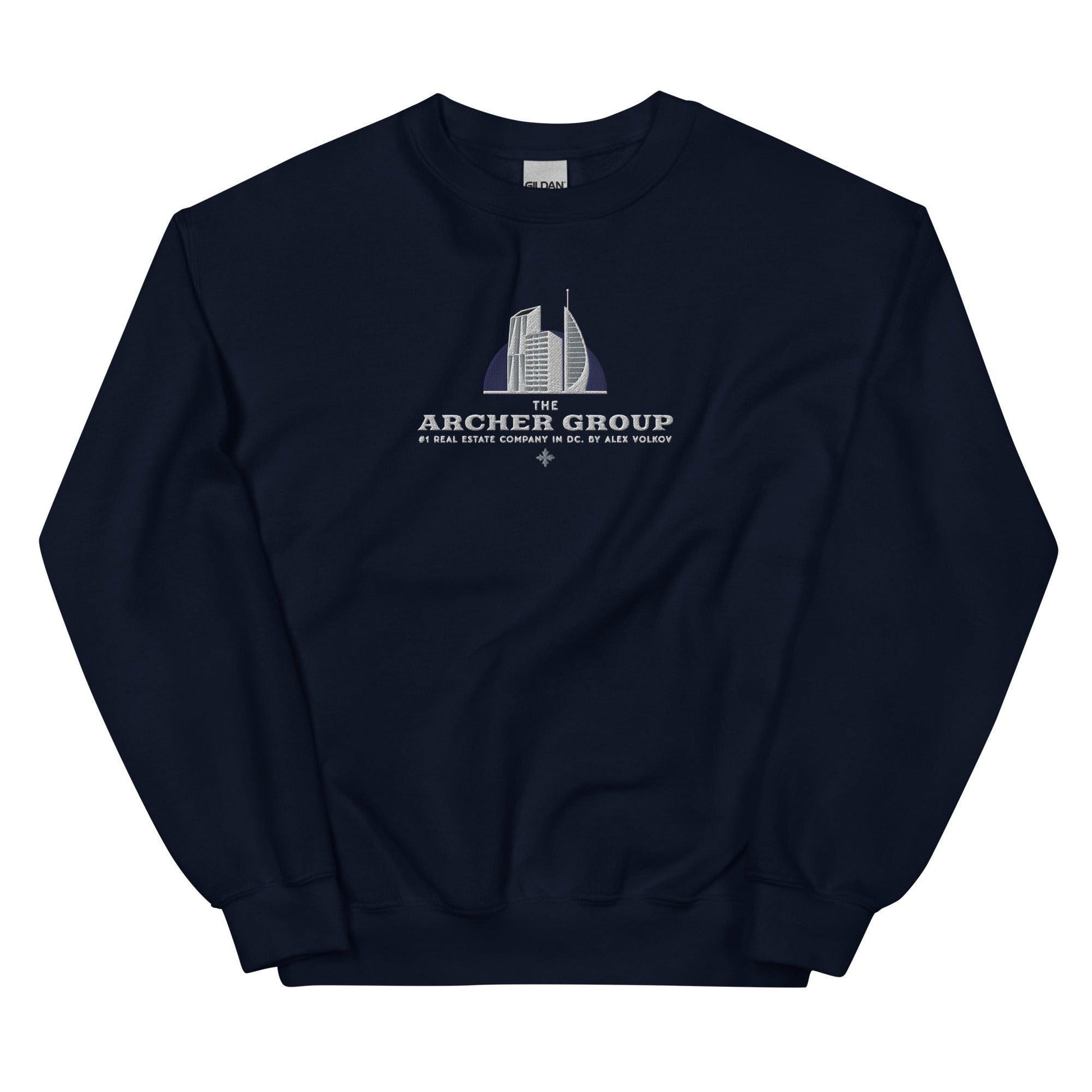 Archer Group by Alex Volkov Embroidered Sweatshirt - The Bean Workshop - alex volkov, ana huang, ava chen, embroidered, sweatshirt, twisted