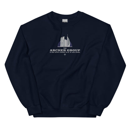 Archer Group by Alex Volkov Embroidered Sweatshirt - The Bean Workshop - alex volkov, ana huang, ava chen, embroidered, sweatshirt, twisted