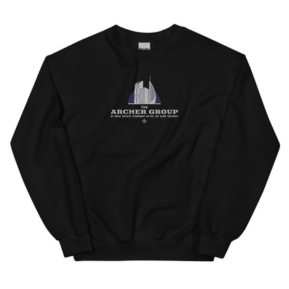Archer Group by Alex Volkov Embroidered Sweatshirt - The Bean Workshop - alex volkov, ana huang, ava chen, embroidered, sweatshirt, twisted