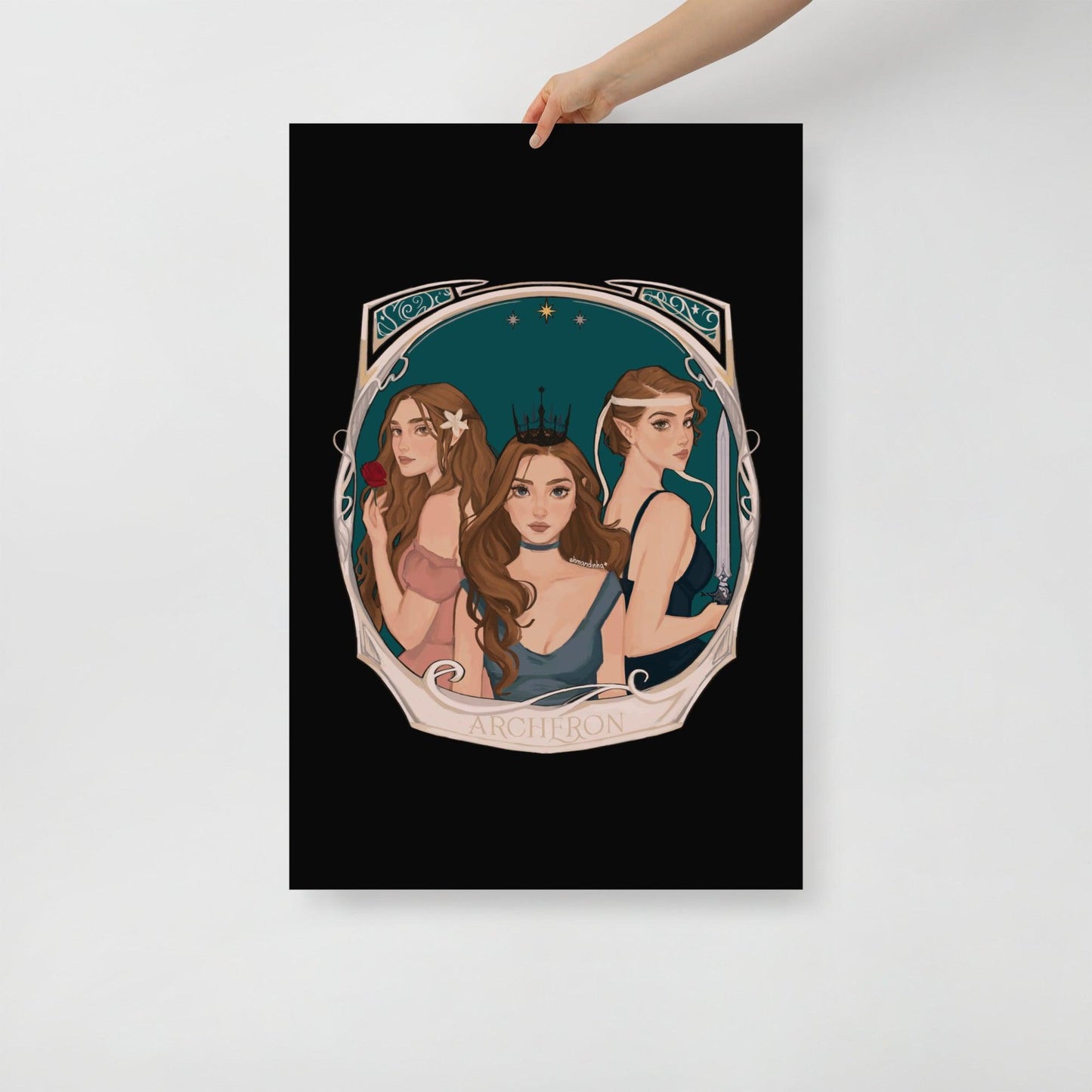 Archeron Sisters Poster - The Bean Workshop - acotar, poster, sarah j maas