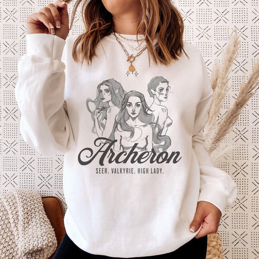 Archeron Sisters Sweatshirt - The Bean Workshop - a court of thorns and roses, acotar, feyre archeron, rhysand, sarah j. maas, sweatshirt