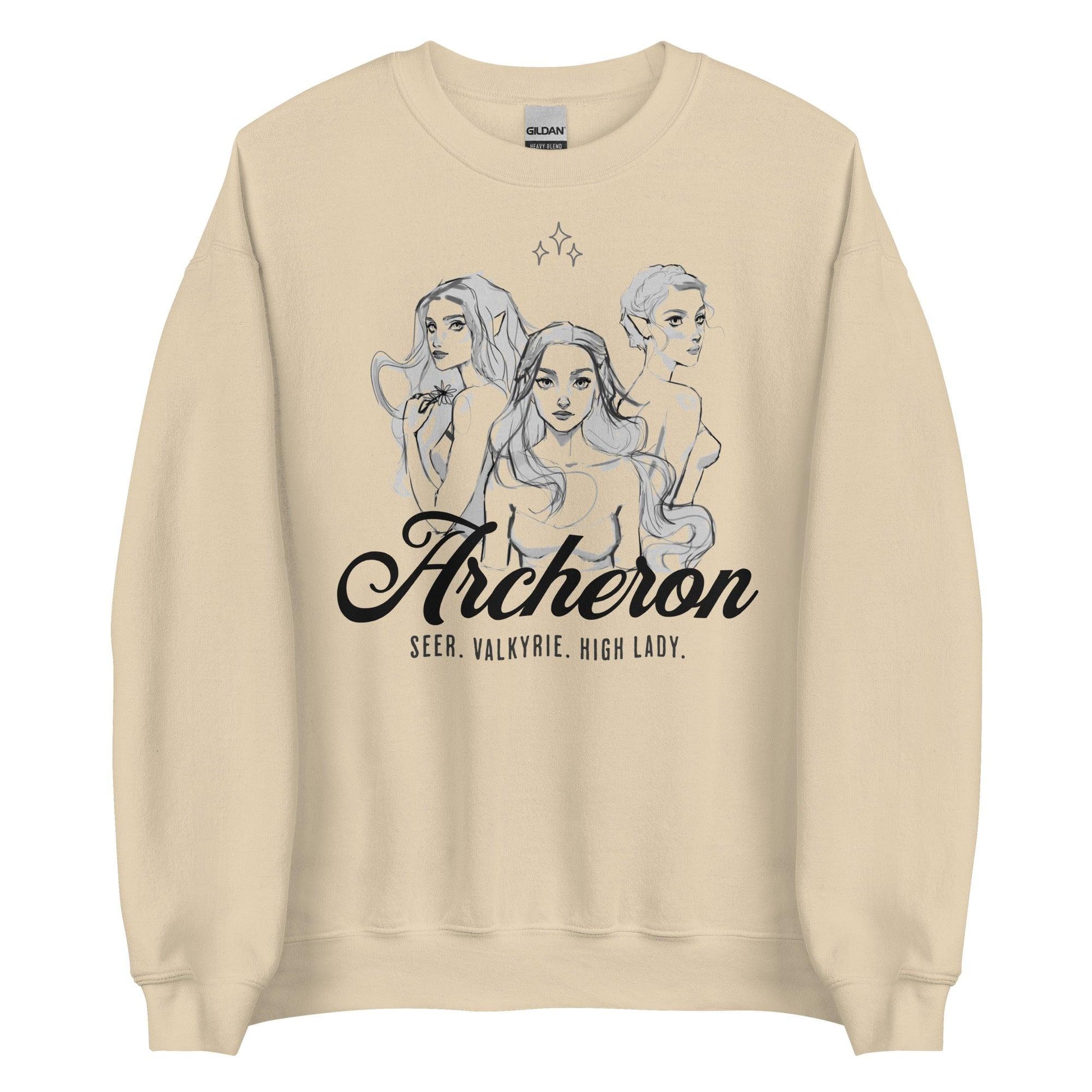 Archeron Sisters Sweatshirt - The Bean Workshop - a court of thorns and roses, acotar, feyre archeron, rhysand, sarah j. maas, sweatshirt