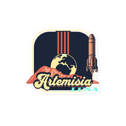 Artemisia Capital City of Luna Sticker - The Bean Workshop - Artemisia, Bookish Accesories, Capital City of Luna, Marissa Meyer, Sticker, The Lunar Chronicles