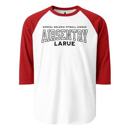 Ashanti Larue Pitball League Raglan Shirt - The Bean Workshop - collegiate, raglan shirt, twisted sisters, zodiac academy