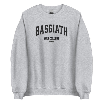 Basgiath War College Embroidered Crewneck Sweatshirt - The Bean Workshop - embroidered, fourth wing, rebecca yarros, sweatshirt