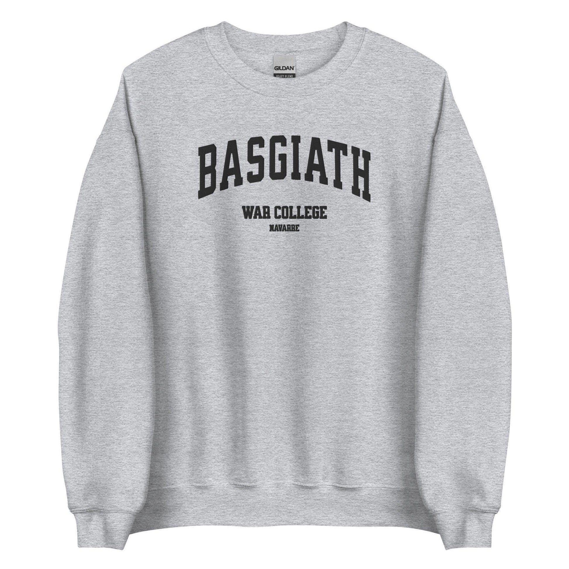 Basgiath War College Embroidered Crewneck Sweatshirt - The Bean Workshop - embroidered, fourth wing, rebecca yarros, sweatshirt