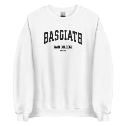 Basgiath War College Embroidered Crewneck Sweatshirt - The Bean Workshop - embroidered, fourth wing, rebecca yarros, sweatshirt