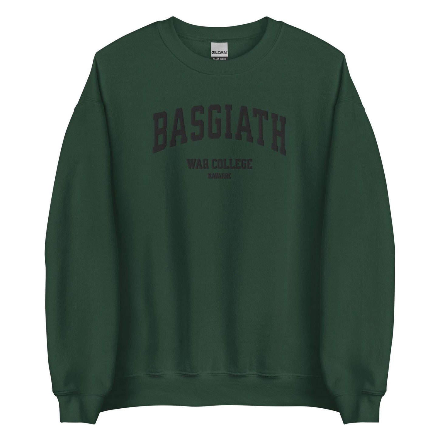 Basgiath War College Embroidered Crewneck Sweatshirt - The Bean Workshop - embroidered, fourth wing, rebecca yarros, sweatshirt
