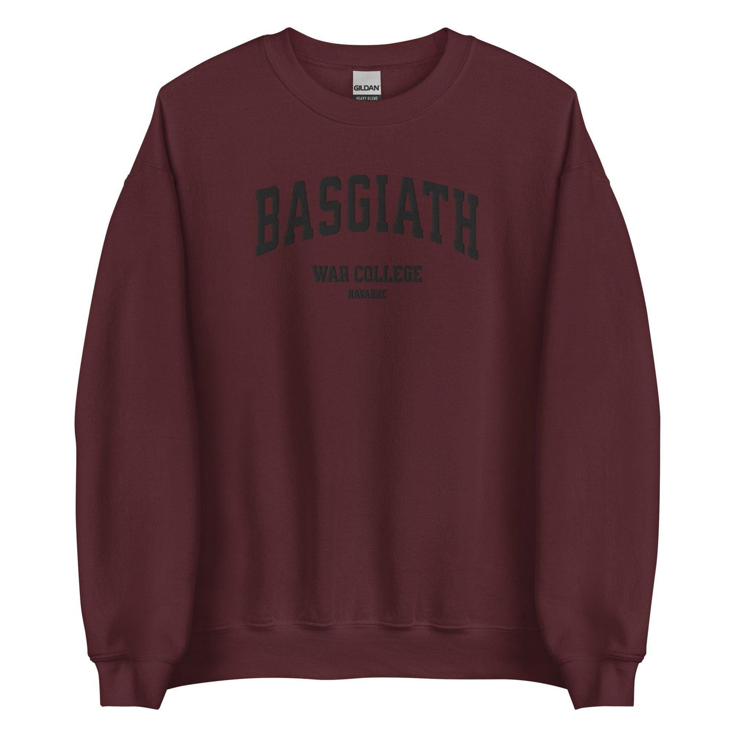 Basgiath War College Embroidered Crewneck Sweatshirt - The Bean Workshop - embroidered, fourth wing, rebecca yarros, sweatshirt