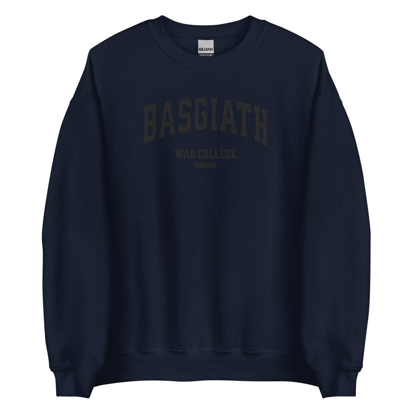 Basgiath War College Embroidered Crewneck Sweatshirt - The Bean Workshop - embroidered, fourth wing, rebecca yarros, sweatshirt