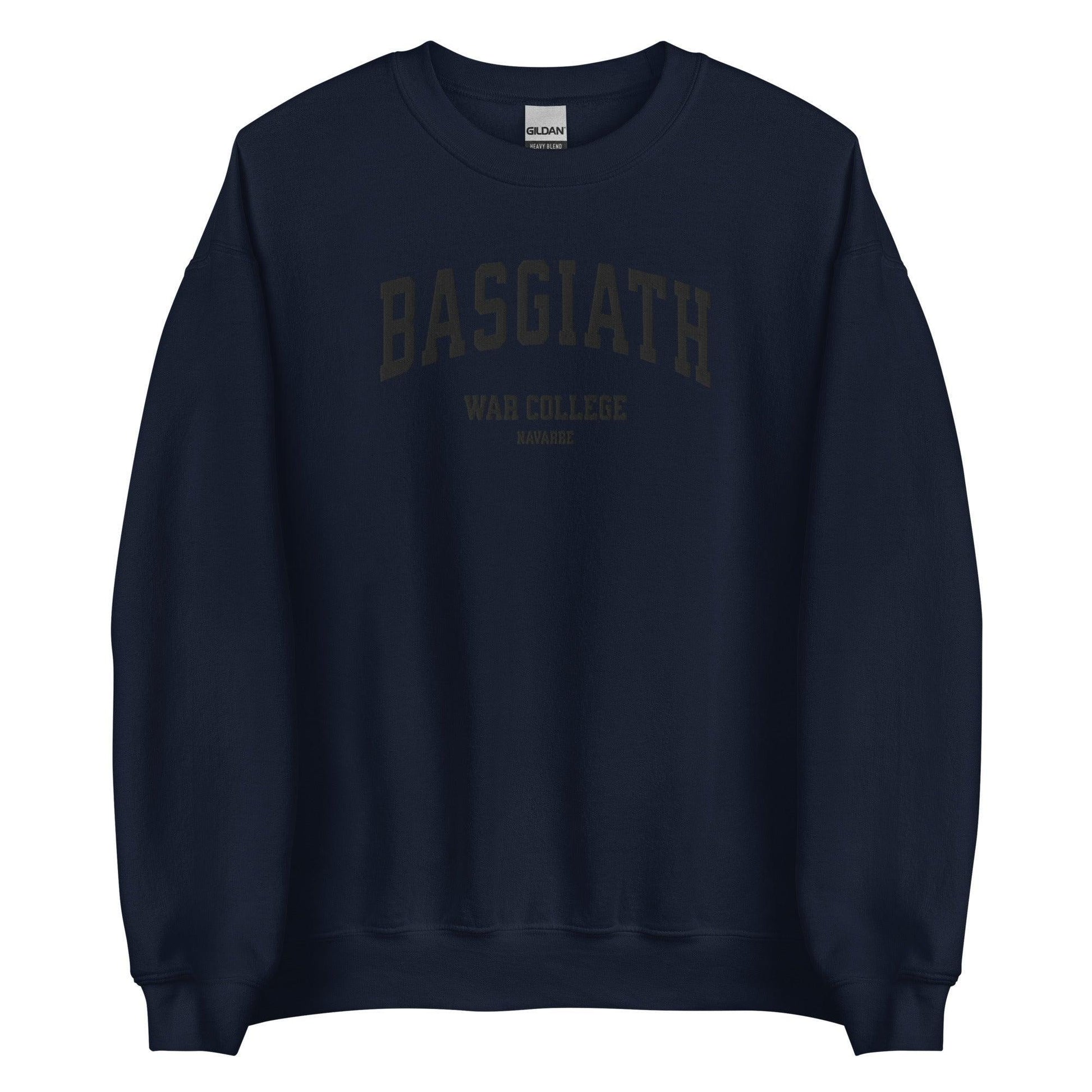Basgiath War College Embroidered Crewneck Sweatshirt - The Bean Workshop - embroidered, fourth wing, rebecca yarros, sweatshirt