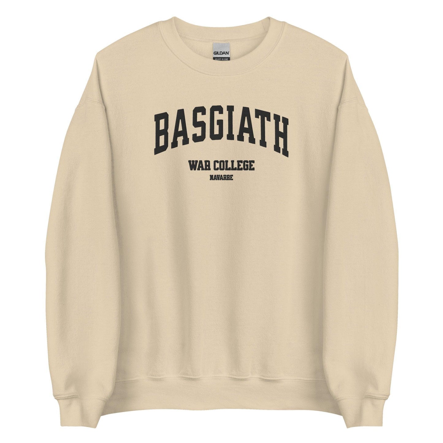 Basgiath War College Embroidered Crewneck Sweatshirt - The Bean Workshop - embroidered, fourth wing, rebecca yarros, sweatshirt