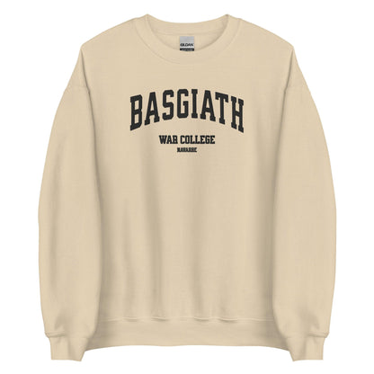 Basgiath War College Embroidered Crewneck - The Bean Workshop - embroidered, fourth wing, rebecca yarros, sweatshirt