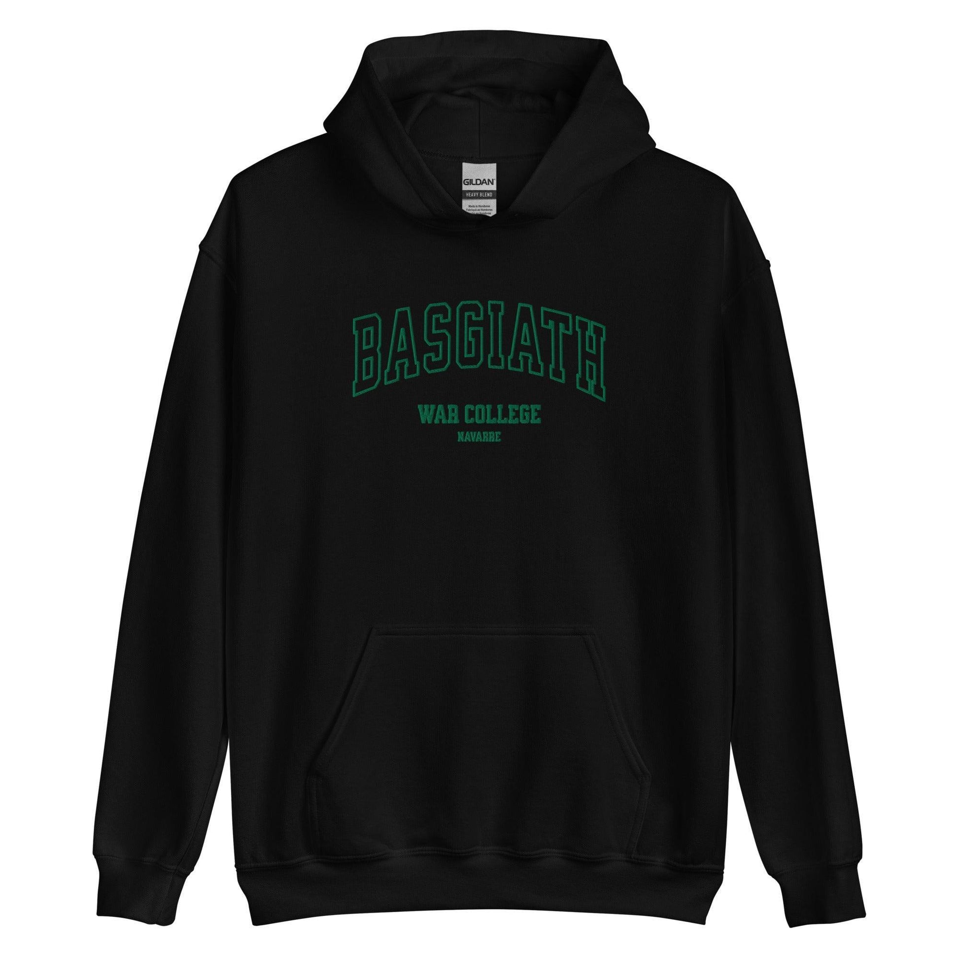 Basgiath War College Embroidered Hoodie - The Bean Workshop - embroidered, fourth wing, hoodie, rebecca yarros