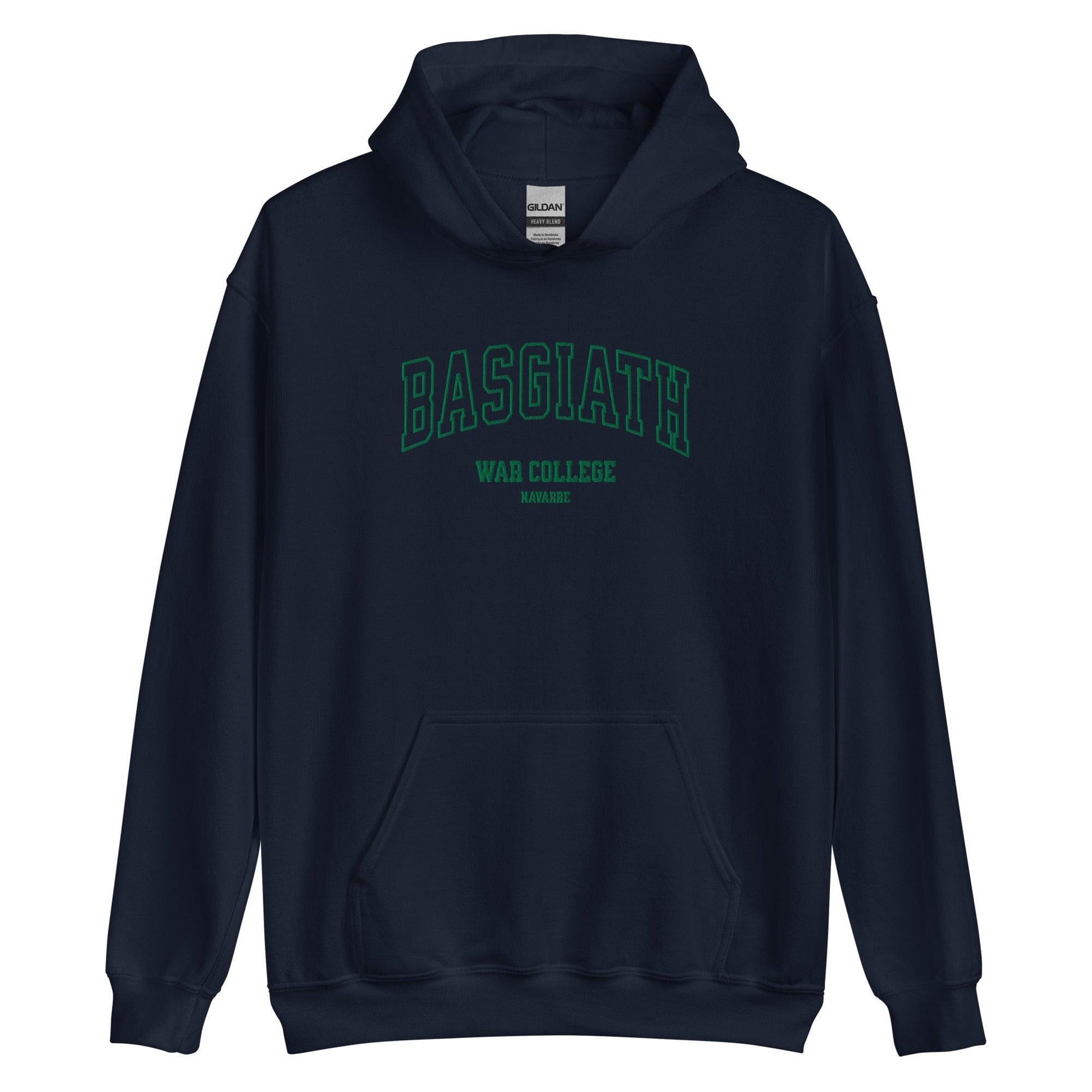 Basgiath War College Embroidered Hoodie - The Bean Workshop - embroidered, fourth wing, hoodie, rebecca yarros