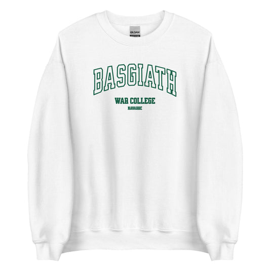 Basgiath War College Embroidered Sweater - The Bean Workshop - embroidered, fourth wing, rebecca yarros, sweatshirt