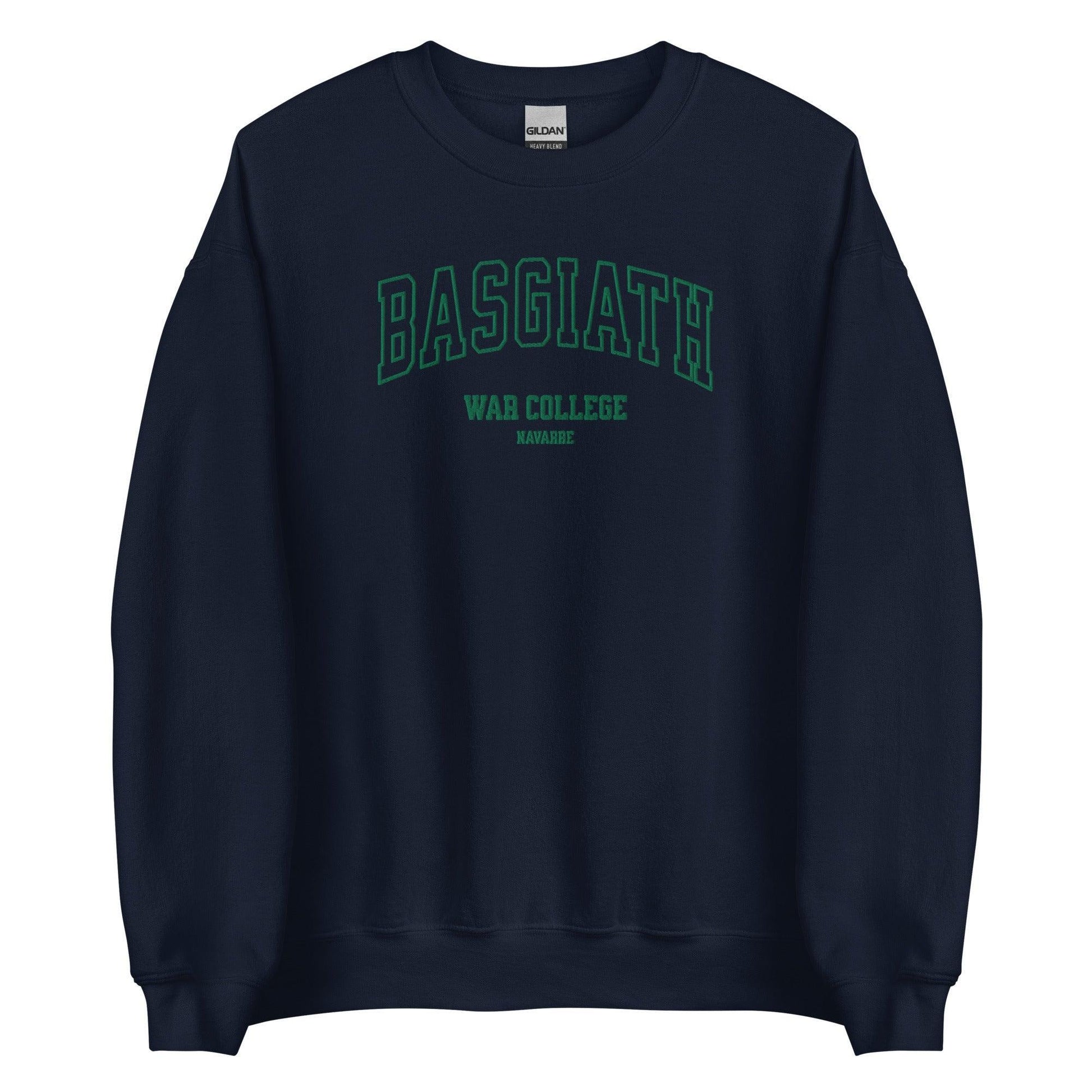 Basgiath War College Embroidered Sweater - The Bean Workshop - embroidered, fourth wing, rebecca yarros, sweatshirt