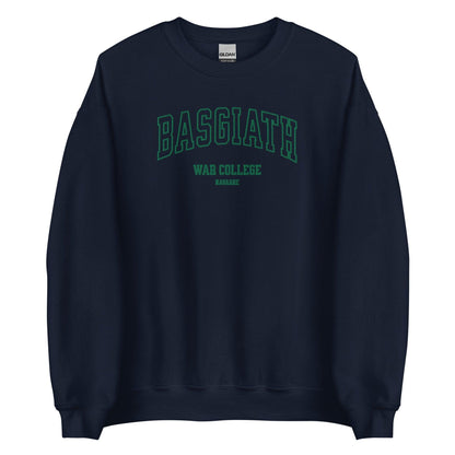 Basgiath War College Embroidered Sweater - The Bean Workshop - embroidered, fourth wing, rebecca yarros, sweatshirt