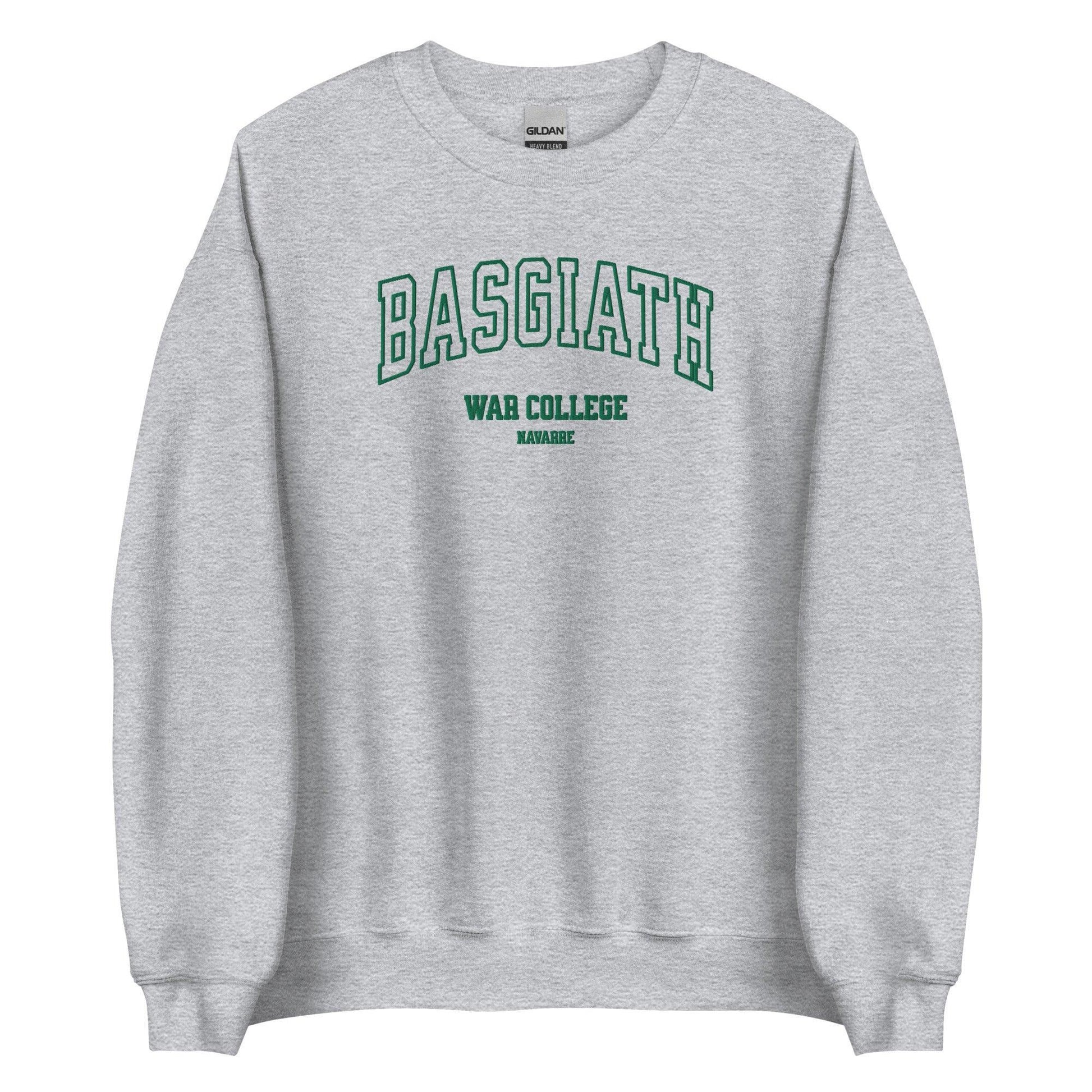 Basgiath War College Embroidered Sweater - The Bean Workshop - embroidered, fourth wing, rebecca yarros, sweatshirt
