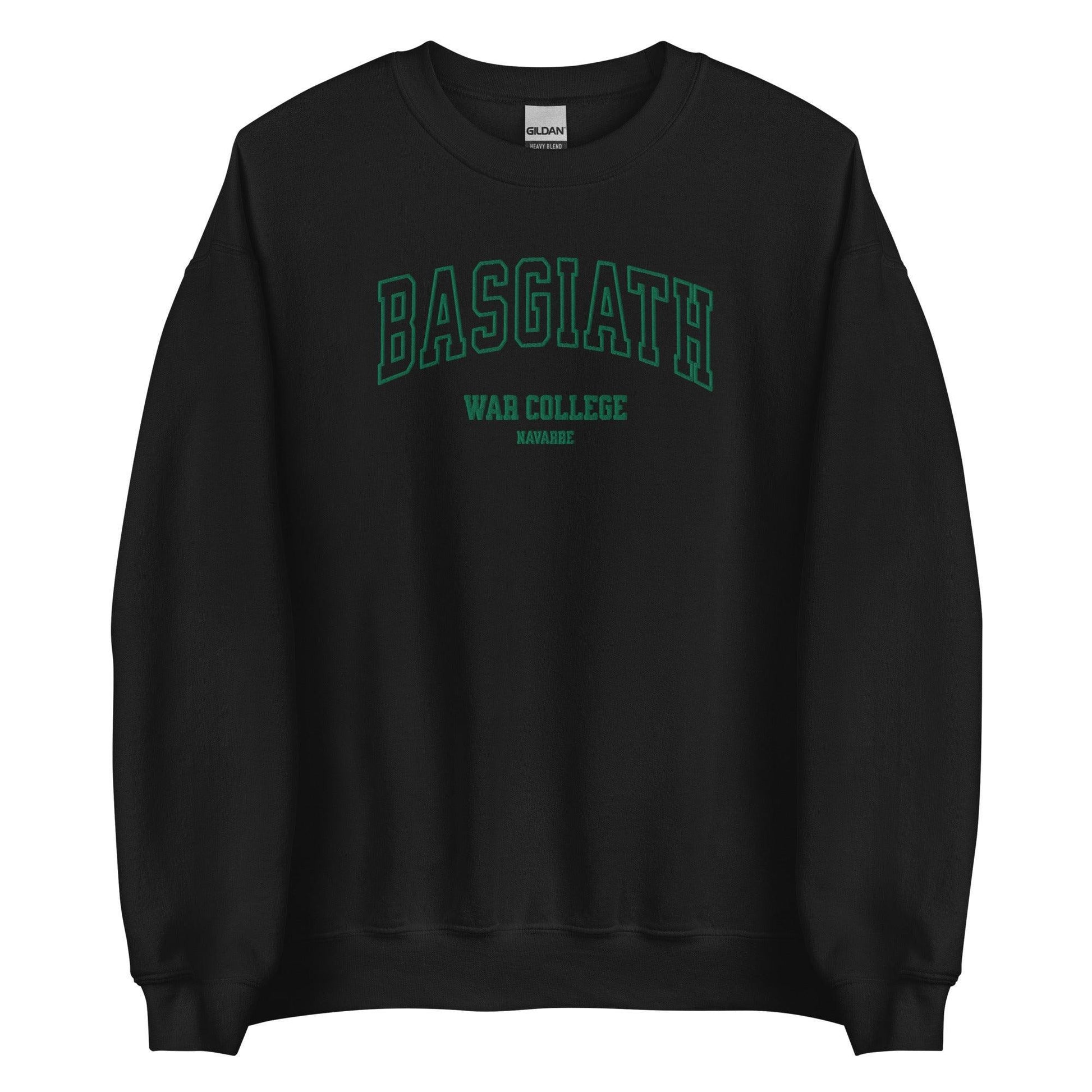 Basgiath War College Embroidered Sweater - The Bean Workshop - embroidered, fourth wing, rebecca yarros, sweatshirt