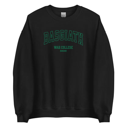 Basgiath War College Embroidered Sweater - The Bean Workshop - embroidered, fourth wing, rebecca yarros, sweatshirt