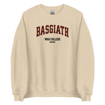 Basgiath War College Embroidered Sweatshirt - The Bean Workshop - embroidered, fourth wing, rebecca yarros, sweatshirt