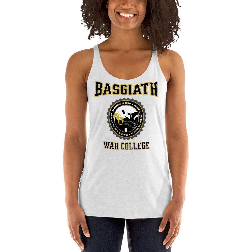 Basgiath War College Racerback Tank Top - The Bean Workshop - fourth wing, racerback, rebecca yarros, tank top