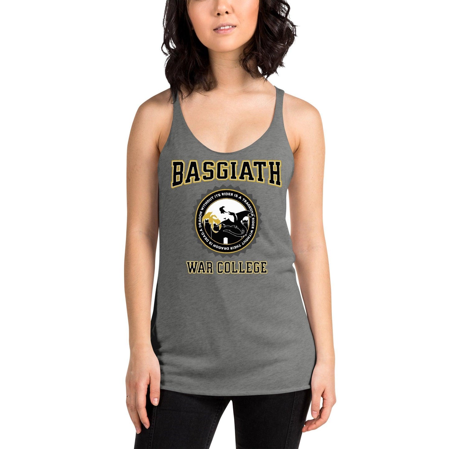 Basgiath War College Racerback Tank Top - The Bean Workshop - fourth wing, racerback, rebecca yarros, tank top