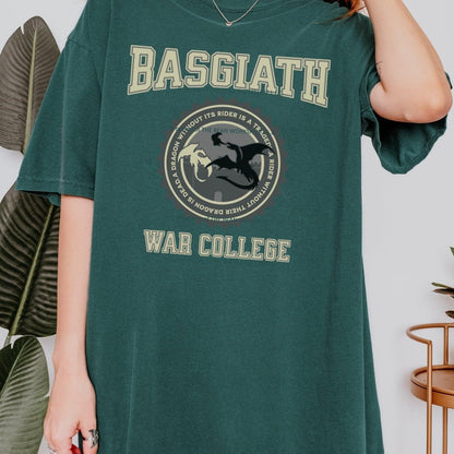 Basgiath War College T-Shirt - The Bean Workshop - box tee, fourth wing, rebecca yarros