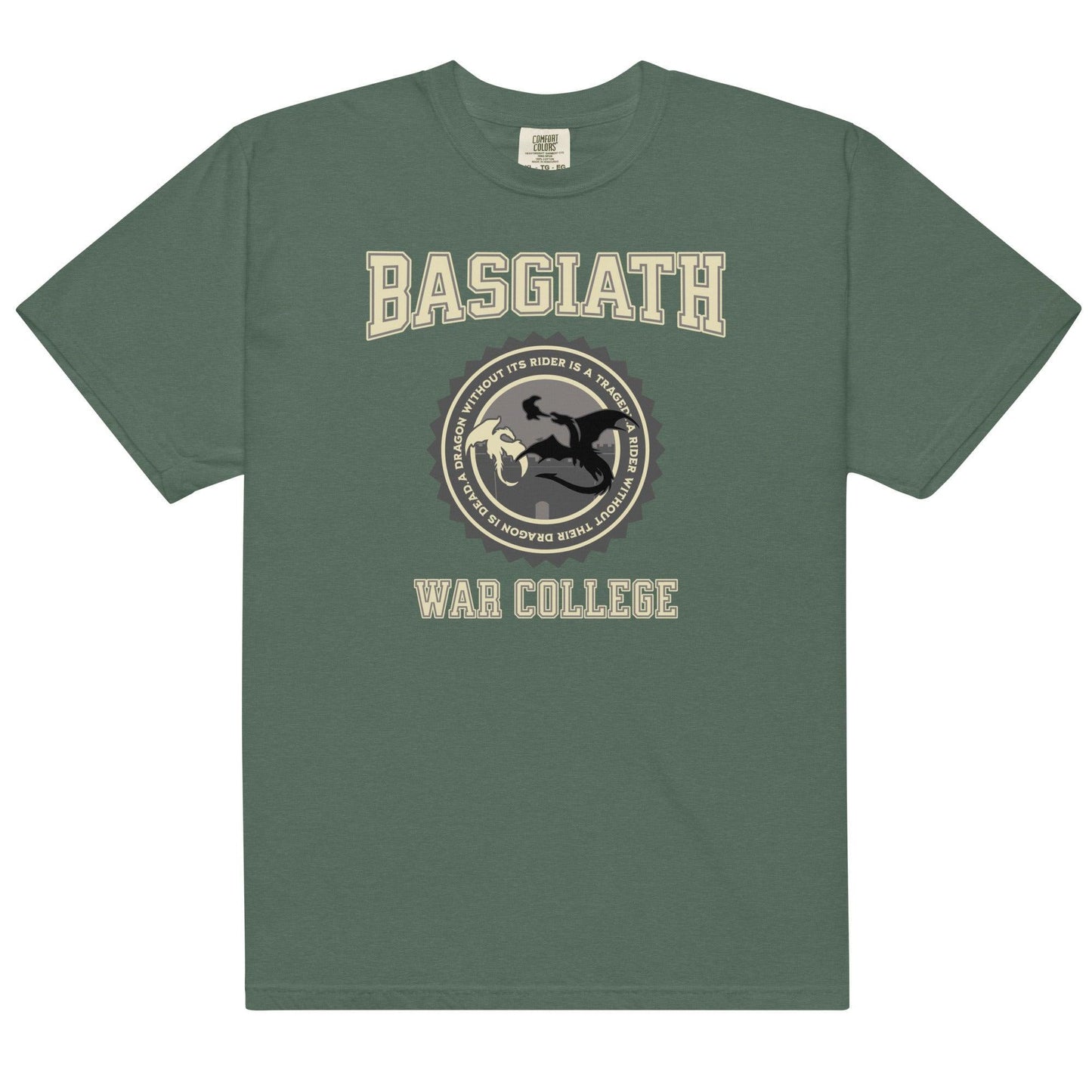 Basgiath War College T-Shirt - The Bean Workshop - box tee, fourth wing, rebecca yarros