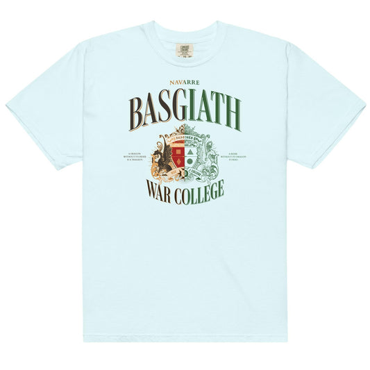 Basgiath War College Tee Shirt - The Bean Workshop - box tee, fourth wing, rebecca yarros